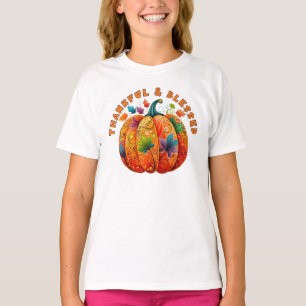 Dankbar und gesegnet Autumn Pumpkin T-Shirt