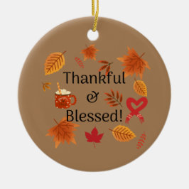 Dankbar und gesegnet! keramik ornament