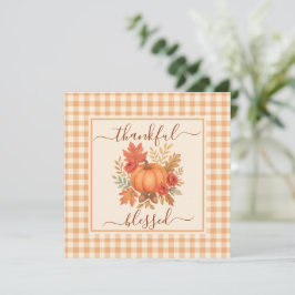 Dankbar und gesegnet Pumpkin | Fall Erntedank