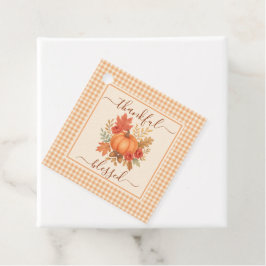 Dankbar und gesegnet Pumpkin | Fall Erntedank Geschenkanhänger