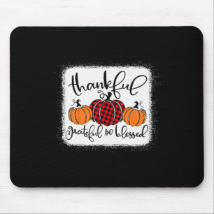Dankbar und gesegnet Pumpkin Fall Thanksg Mousepad