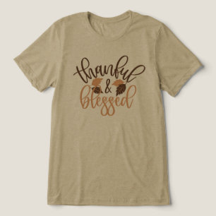 Dankbar und gesegnet Tri-Blend shirt