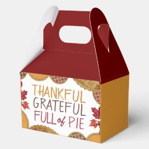 Dankbar voll von Pie Happy Thanksgiving Geschenkschachtel