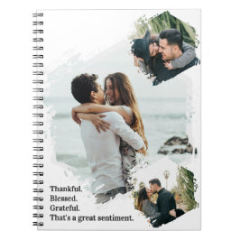 Dankbare Dankbarkeit gesegnet Foto Notebook Notizblock