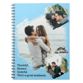 Dankbare Dankbarkeit gesegnet Foto Notebook Notizblock