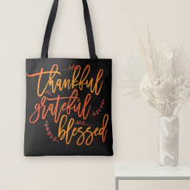 Dankbare Dankbarkeit gesegnete Zitatskriptziffer s Tasche