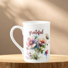 Dankbare florale Moderne Spezialität Tasse