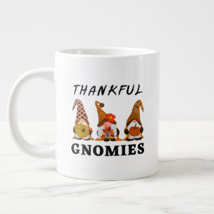 Dankbare Gnome mit Niedlichem Herbsttrio von Gnome Jumbo-Tasse