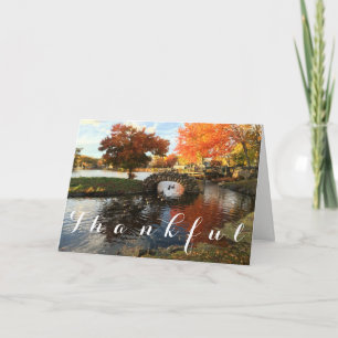 Dankbare Herbstkarte Dankeskarte