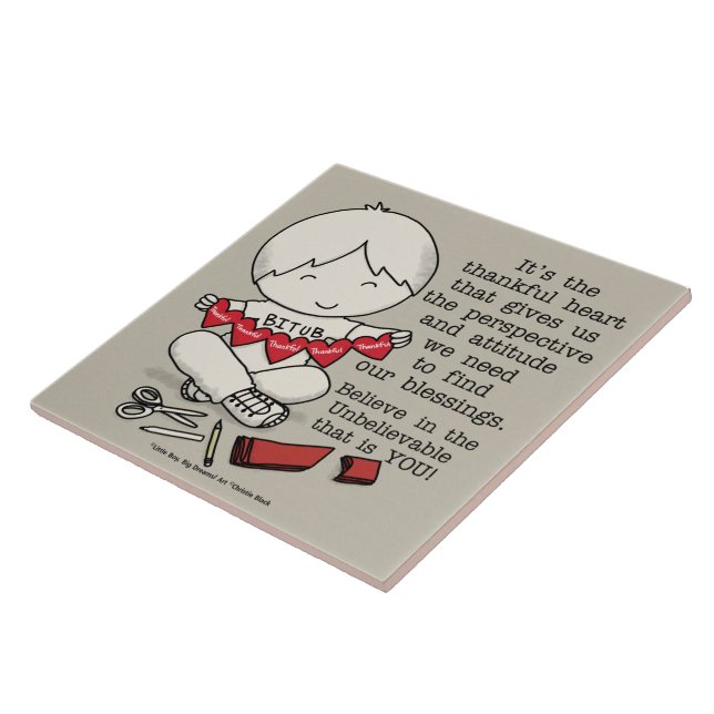 Dankbare Herzen Fliese (Seite)