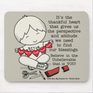 Dankbare Herzen Mousepad