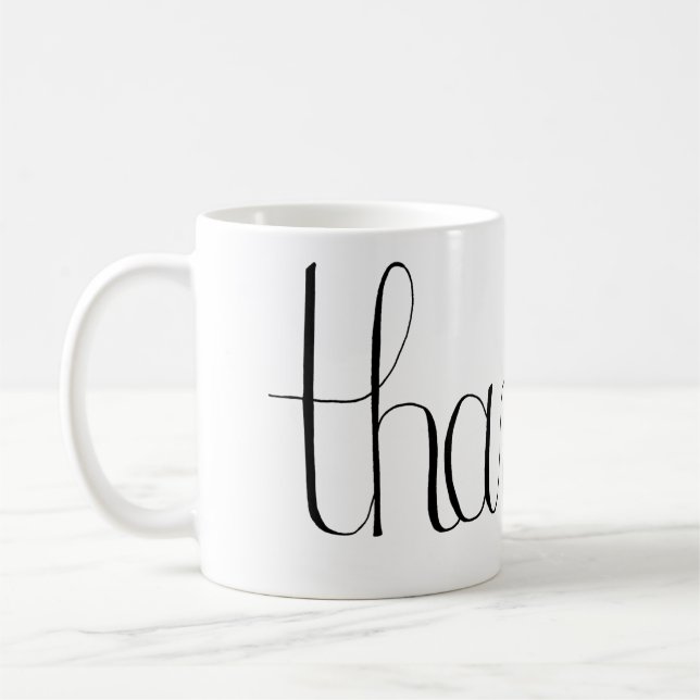 Dankbare Kaffee-Tasse Kaffeetasse (Links)
