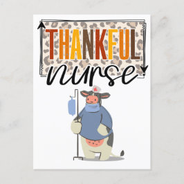 Dankbare Krankenschwester für Erntedank niedliche Postkarte