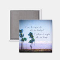 "Dankbare Leute" zitieren Hawaii Palmen Foto