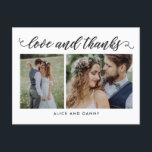 Dankbare Liebe EDITABLE FARBE Danke Postcard Postkarte<br><div class="desc">Mit dieser schicken und stilvollen Dankeschön-Postcard wird es Ihnen eine Brise geben,  Ihre Dankeschön-Notiz zu senden. Besuchen Sie unseren Showroom unter WWW.BERRYBERRYSWEET.COM</div>