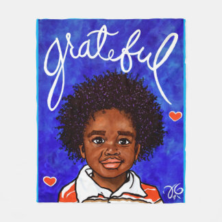 Dankbare Liebe Kinder Adoption hört Freude Fleecedecke