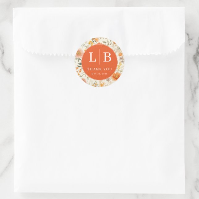 Dankbare Pfirsichblüte Runder Aufkleber (Tasche)