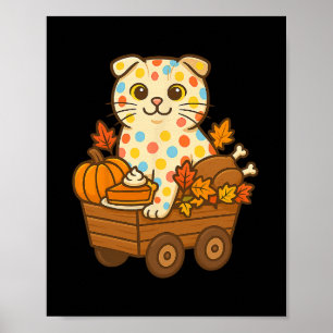 Dankbare schottische Faltohrkatze Kätzchen Ernteda Poster