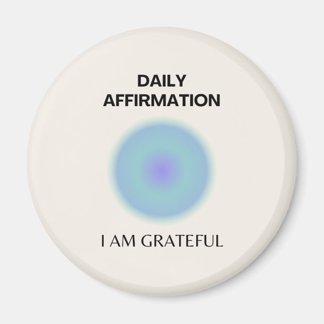 Dankbare tägliche Bestätigung positive spirituelle Magnet (Vorne)