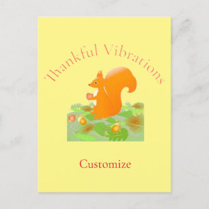 Dankbare Vibes Eichhörnchen Thunder_Cove Postkarte