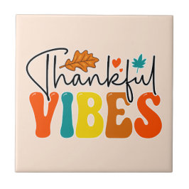 Dankbare Vibes Herbst Herbst Erntedank Fliese