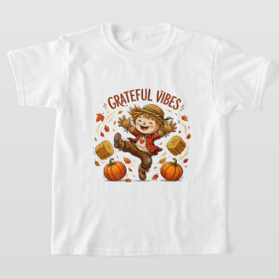 Dankbare Vibes Vogelscheuche Herbst T-Shirt