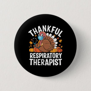 Dankbarer atemtherapeutischer Herbst Lunge Ernteda Button