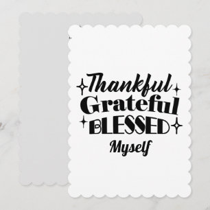 Dankbarer, dankbarer, gesegneter, funkelnder Ernte Feiertagskarte