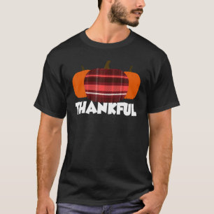 Dankbarer Erntedank Pumpkin Flannel T-Shirt