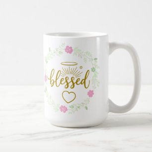 Dankbarer Gesegneter Becher – Positive Inspiration Kaffeetasse