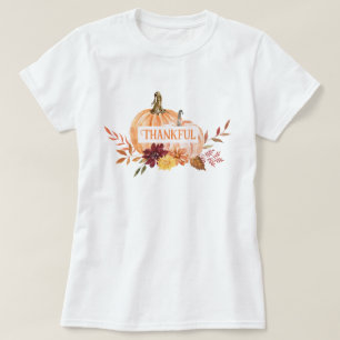 Dankbarer Kürbis Herbst Dankbarkeits-Design T-Shirt