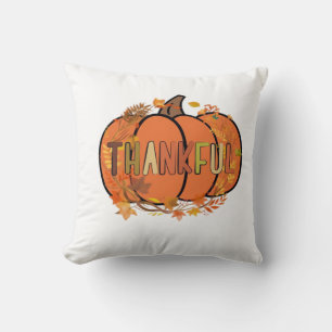 Dankbarer Kürbis Thanksgiving T-Shirt - Geschenke Kissen