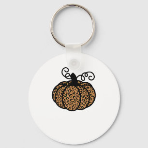 Dankbarer Leopard Pumpkin für Erntedank Schlüsselanhänger