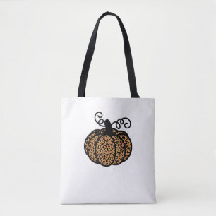 Dankbarer Leopard Pumpkin für Erntedank Tasche