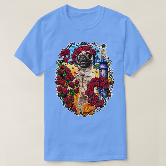 Dankbarer Mops T-Shirt (Design vorne)
