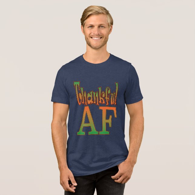 Dankbarer Puls Tri-Blend Shirt (Vorderseite voll)