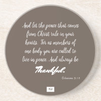 Dankbarer Sandstone-Untersetzer