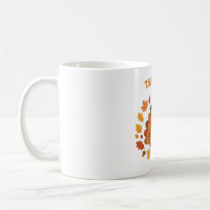 Dankbarer Truthahn Herbst Thanksgiving Kunst Kaffeetasse