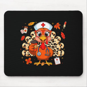 Dankbarer Truthahn Lustige Operationsschwester Her Mousepad