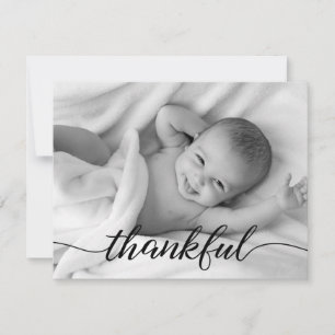 Dankbares Baby Foto Geburtserklärung Ankündigung
