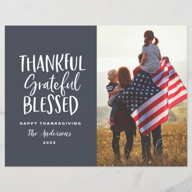 Dankbares, dankbares, Budget Erntedank Foto (Vorderseite)