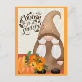 Dankbares Dankbares Herbstwachstum Postkarte