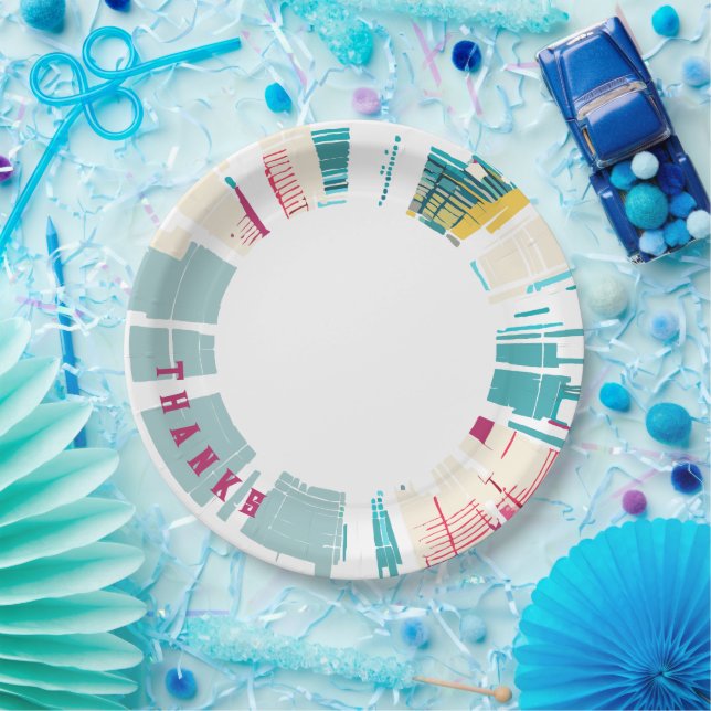 Dankbares Geschirr Pappteller (Party)