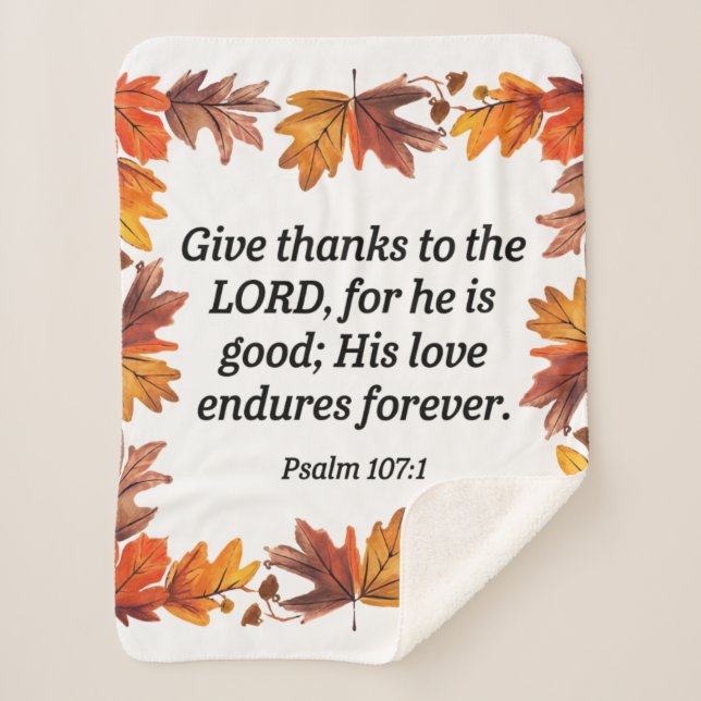 Dankbares Herz Sherpadecke (Vorderseite)