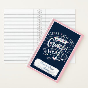 Dankbares herzflorales Lob und Gebetszeitschrift Notizbuch