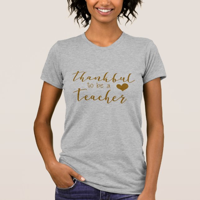 Dankbares Lehrerdesign T-Shirt (Vorderseite)