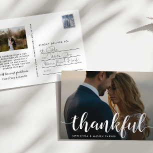 Dankbares Skript Hochzeitsszenario Foto Vielen D Postkarte