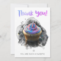 *~ Dankbarkeit AP99 DANK YOU Cup Cake Card