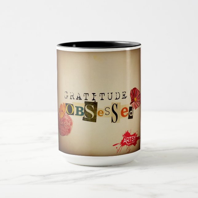 Dankbarkeit besessene Kaffee-Tasse Tasse (Zentrum)
