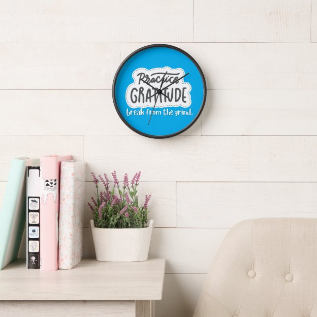 Dankbarkeit BFTG Clock Uhr (Lesesaal)